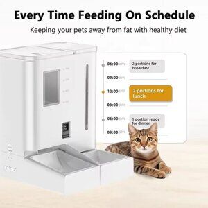 2025 New APP Control Smart Cat / Dog Feeder Food & Water Fountain With Camera